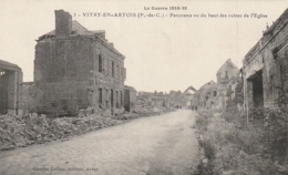 ***  62  ***  VITRY EN ARTOIS  Panorama Vu Du Haut Des Ruines - écrite  TTB - Vitry En Artois