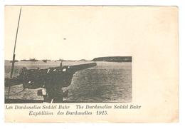 CPA Militaria - Expédition Des Dardanelles En 1915 Canon - Envoi: Remorqueur Jeanne D'Arc- Mission Goliath - Guerre 1914-18