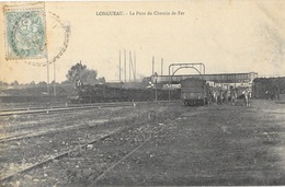 Longueau (Somme) Le Pont Du Chemin De Fer, Train Sur La Voie, Attelages - Longueau