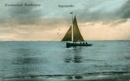 GERMANY - Nordseebad Norderney Segelpartie. - VG Postmarks 1905 - Norderney