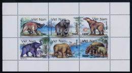 Vietnam Viet Nam MNH Perf Sheetlet 1991 : Prehistoric Animals (Ms625) - Vietnam