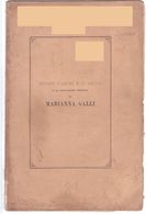 1872 - PISTOIA - Tributo D'amore E Di Dolore - Pagine Interne Con Margine Ritagliato - Testo Integro - 22 Pagine - Libri Antichi