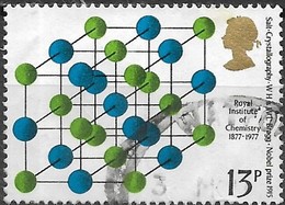 GREAT BRITAIN 1977 Centenary Of Royal Insitute Of Chemistry - 13p - Saltcrystallography FU - Oblitérés