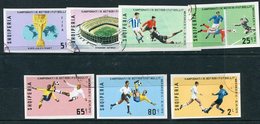 ALBANIA 1970 Football World Cup Imperforate Used.  Michel 1418-24B - Albanie