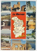 {59526} Le Morvan , Carte Et Multivues ; Avallon , Vezelay , Château Chinon , Saint Honoré Les Bains , Les Settons - Cartes Géographiques