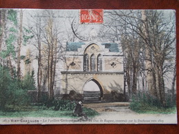 91 - VIRY CHATILLON - Le Pavillon Gothique Aux Armes Du Duc De Raguse. (animé Et Colorisé) - Viry-Châtillon