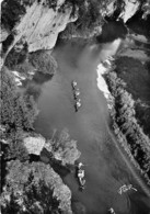 48 - LES GORGES DU TARN : Promenade En Barque Dans Les Détroits - CPSM Dentelée Noir Blanc Grand Format 1956 - Lozère - Autres & Non Classés