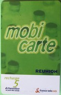 REUNION  -  Recharge Mobicarte 5  -  " Echantillon " - Reunion