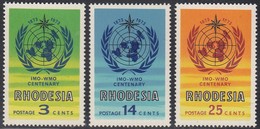 Rhodesia - 1973 - IMO WMO Centenary - Complete Set - Rhodesia (1964-1980)