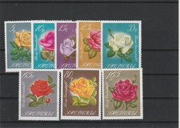 ROSES  ALBANIE  JOILIE SERIE  8 VALEURS - Rosas