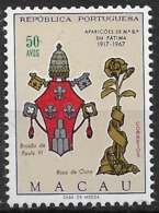 Macau Macao – 1967 Fiftieth Anniversary Of The Apparitions Of Our Lady Of Fatima Mint Stamp - Usados