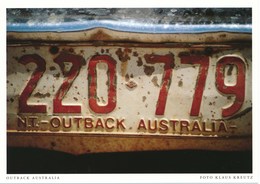 Australien AK Outback Autonummernschild - Outback