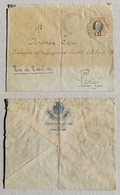 Busta Di Lettera Per Parigi, L.1,25 Sovrastampa Su L.1 Isolato Tardivo - 03/01/1928 - Storia Postale