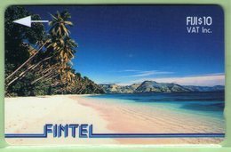 Fiji - Fintel - 1993 Second Issue - $10 Palms & Beach - FIJ-FI-4a - VFU - Figi