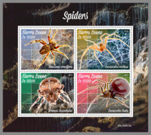 SIERRA LEONE 2019 MNH Spiders Spinnen Araignees M/S - OFFICIAL ISSUE - DH1942 - Araignées