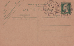 Carte Pasteur 20 C Vert C1 Oblitérée Congrès Philatélique Marseille 1926 - Postales Tipos Y (antes De 1995)