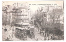 Carrefour Avenue Du Maine Et Rue De La Gaité (75014 - Paris)  Tramways - Arrondissement: 14