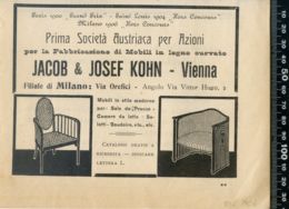 PUB 576 - PUBBLICITA' MOBILI JACOB & JOSEF KOHN - Werbung