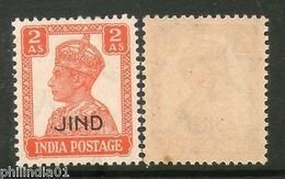 India JIND /JHIND / JEEND State KG VI 2As SG 143 / Sc 171 Postage MNH - Jhind