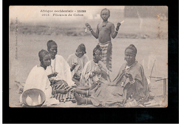 SOUDAN Afrique Occidentale Nr 1015 Fileuses De Coton, Fortier 1909 Old Postcard - Sudan