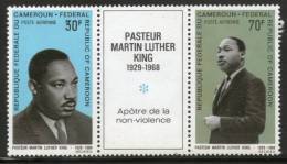 Cameroun 1968 Martin Luther King Nobel Prize Winner Apostle Of Non-Violence Setenant Pair Sc C111 & C115 MNH # 1979 - Martin Luther King