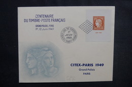 FRANCE - Enveloppe FDC En 1949- Citex  - L 50386 - ....-1949