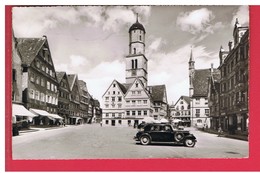 CPA-VERS 1950-ALLEMAGNE BIBERACH/RISS-MARKTPLATZ-UNE TRACTION AVANT 1er PLAN-VOIR TIMBRE - Biberach