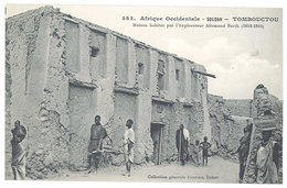 Cpa Afrique - Soudan -  Tombouctou - Maison Habitée Par L'explorateur Allemand Barth ..   ( Fortier ) - Sudan