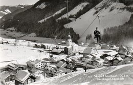 SKIDORF SAALBACH-BERNKOGEL-SESSELLIFT-1961-REAL PHOTO - Saalbach