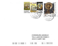 Vatican Vaticano 2018 Fresco Nardo Cathedral Quebec International Eucharistic Congress Cover - Covers & Documents