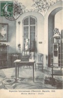 13 MARSEILLE Le Studio De La Maison Maderne De L'Exposition International D'Electricité 1908 + Vignette - Internationale Tentoonstelling Voor Elektriciteit En Andere