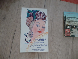 CPA Pub Illustrée Par Wesley Morge Morje Copacabana New York Femme - Publicité