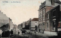 Luttre La Rue Neuve Enfants Et Attelage Carte Couleur édit Henry Bertinchamps - Pont-a-Celles