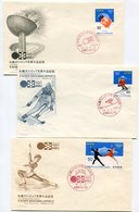 RC 15085 JAPON 1972 JEUX OLYMPIQUES DE SAPPORO SERIE 1er JOUR FDC JAPAN - FDC