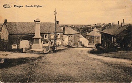 Chimay Forges Rue De L’église Le Monument édit P. Robaye (Delhaize Frères Le Lion) - Chimay