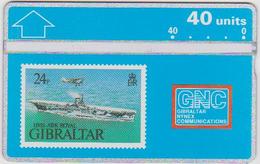 #03 - GIBRALTAR-07 - HMS ARK ROYAL - STAMP - 306A - Gibraltar