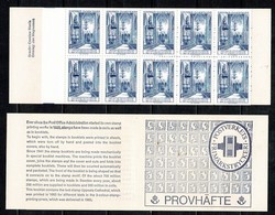 Sverige 1966 Boekje/carnet ** Provhäfte / Test Booklet / Probeheftchen / Proefdruk - Essais & Réimpressions