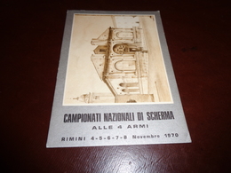 B752  Campionati Mondiali Di Scherma Rimini 1970 Non Viaggiata - Schermen