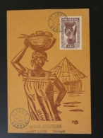 Carte Maximum Card 55c Porteuse De Fruits Senegal AOF 1938 - Cartas & Documentos