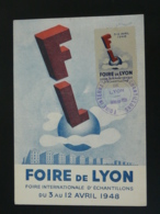 Carte Maximum Card Vignette Foire De Lyon 1948 - Covers & Documents