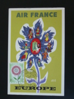 Carte Maximum Card Air France Europa 1963 Belgique - 1961-1970