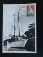 Carte Maximum Card Bateau Voilier Ship Polynésie Française 1966 - Maximumkarten