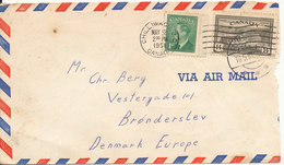 Canada Air Mail Cover Sent To Denmark Chilliwack 12-5-1951 - Luftpost