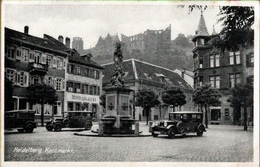! Alte Ansichtskarte  Heidelberg, Kornmarkt, Autos, Cars - Heidelberg