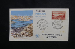 ALGÉRIE - Enveloppe FDC En 1957 - Barrage De Beni- Bahdel - L 50519 - FDC