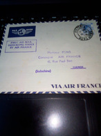 3/10/39 FIRST AIR MAIL HONGKONG HANOI BY AIR FRANCE VICTORIA AVEC ARRIVEE SIGNATURE EXPERT ROUGE EN BAS A DROITE - Storia Postale