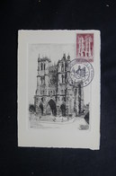 FRANCE - Carte Maximum 1957 - Cathédrale D' Amiens - L 50539 - 1950-1959