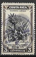 COSTA  -  RICA    -    Aéro   -   1950.   Fête Nationale Agricole.   Fruits  /   Ananas - Costa Rica