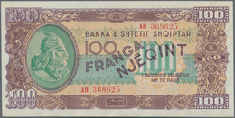 Albania / Albanien: 100 Franga 1945, P.17 In Perfect UNC Condition. - Albania