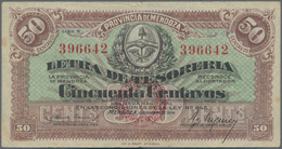 Argentina / Argentinien: Provincia De Mendoza 50 Centavos 1914 "Letra De Tesorería - Ley 645" Issue, - Argentina